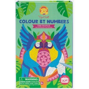Kreativní sada Tiger Tribe Colour By Numbers - The Tropics
