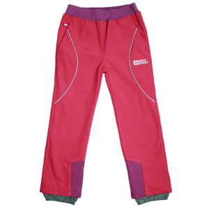 Dívčí softshellové kalhoty, zateplené - Wolf B2092, růžová sytě Barva: Růžová sytě, Velikost: 146