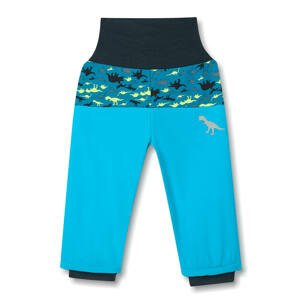 Chlapecké softschellové kalhoty, zateplené - KUGO HK1772, tyrkysová Barva: Tyrkysová, Velikost: 74