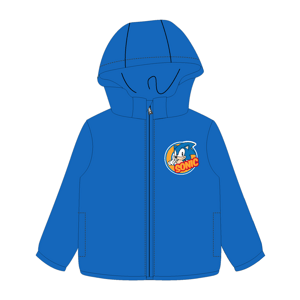Ježek SONIC - licence Chlapecká šusťáková bunda, zateplená - Ježek Sonic 5228013W, modrá Barva: Modrá, Velikost: 104-110