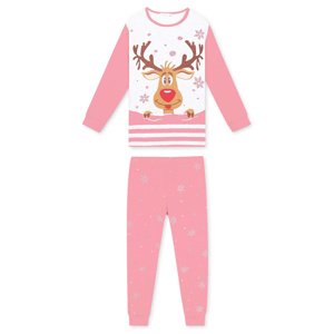 Dívčí pyžamo - KUGO MP1309, starorůžová Barva: Starorůžová, Velikost: 134-140